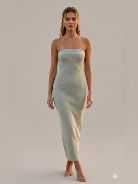 Free People Ravena Strapless Maxi Sweater Dress